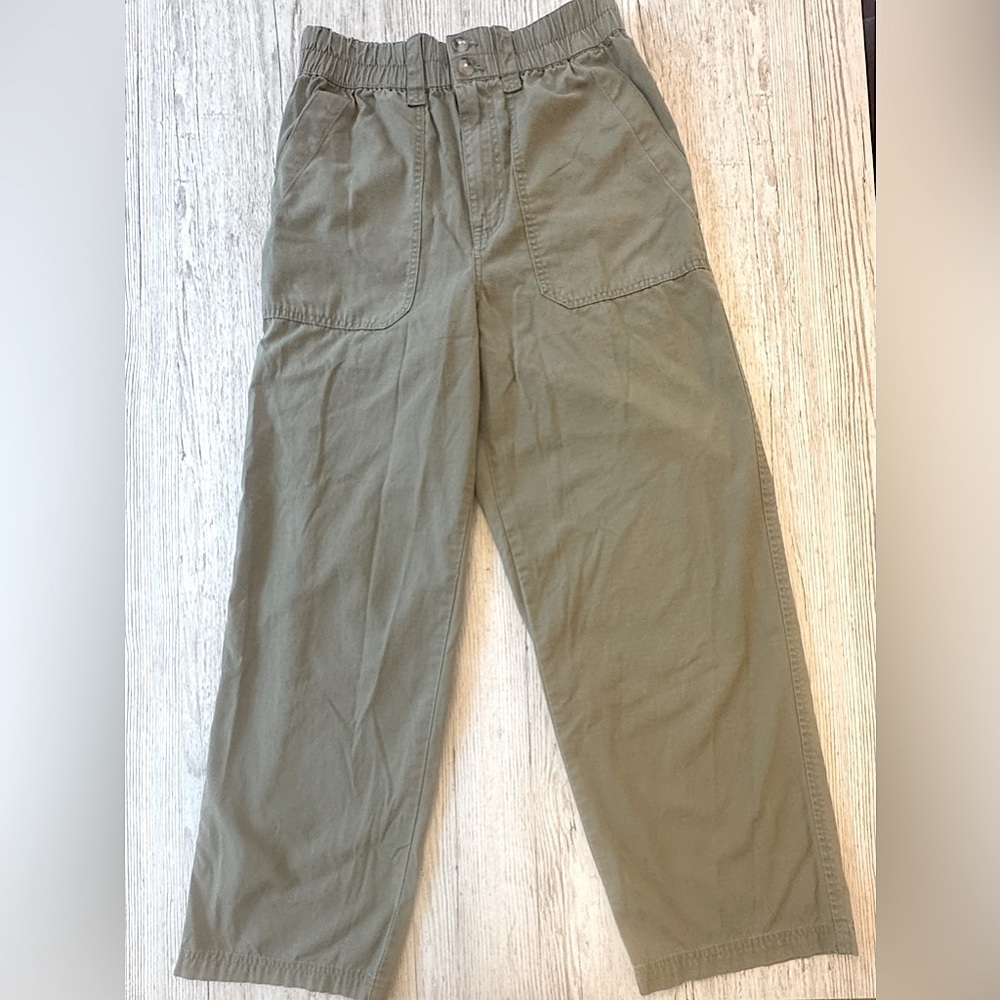 Madewell Cotton Ripstop Pull-On Straight Leg Cargo Pants S - Picture 2 of 12